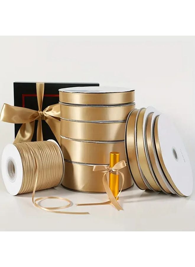 Champagne Gold Satin Ribbon 24 Yards 0 59 Inch Wide For Gift Wrapping Crafts - Image 2